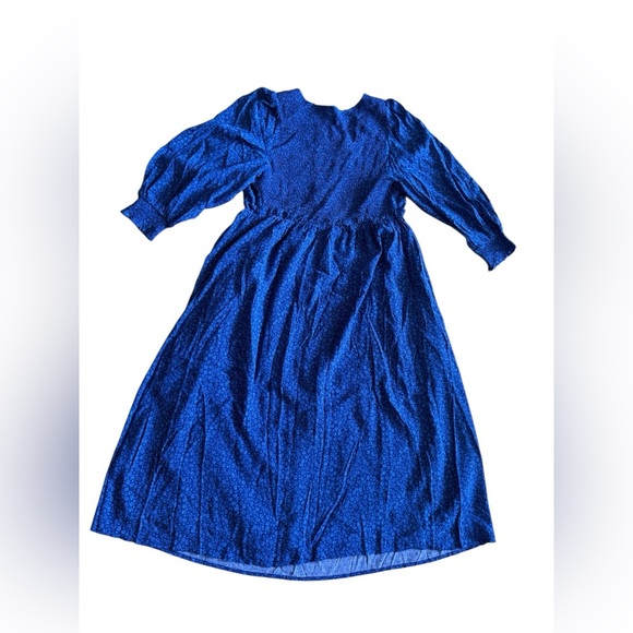 The Nines by HATCH Blue and Black Midi Dress - Picture 3 of 16